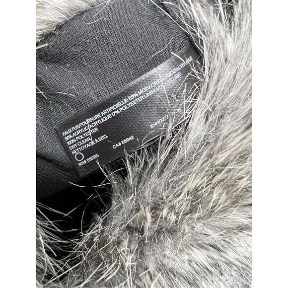 Express Faux Fur Scarf Gray Womens Size One Size - Picture 4 of 6
